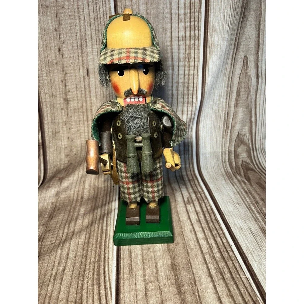 Vintage Steinbach Volkskunst Nutcracker Sherlock Holmes West Germany